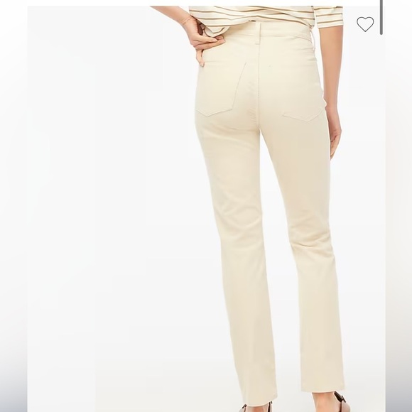 J crew ecru Corduroy full-length essential straight pant - Picture 2 of 6